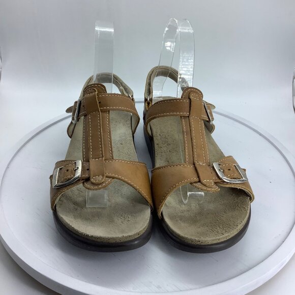 SAS Brown Leather Sandals - Picture 2 of 7